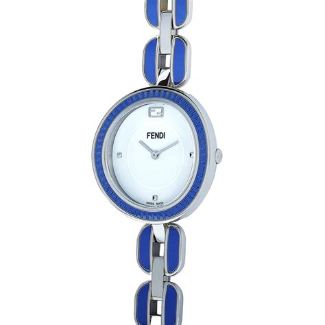 Fendi My Way Blue Ceramic Quartz Watch F357034003